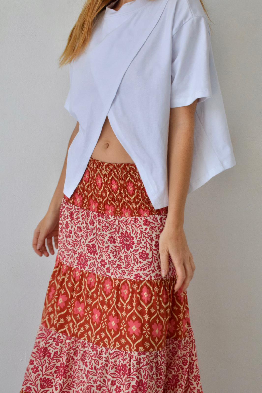 Jupe Boho Orange