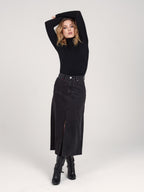 Jupe Longue Noire Amber