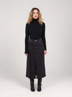 Jupe Longue Noire Amber