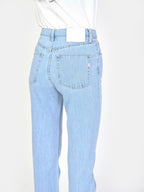 Jean Droit Bleu Taille Mi-Haute Paoli