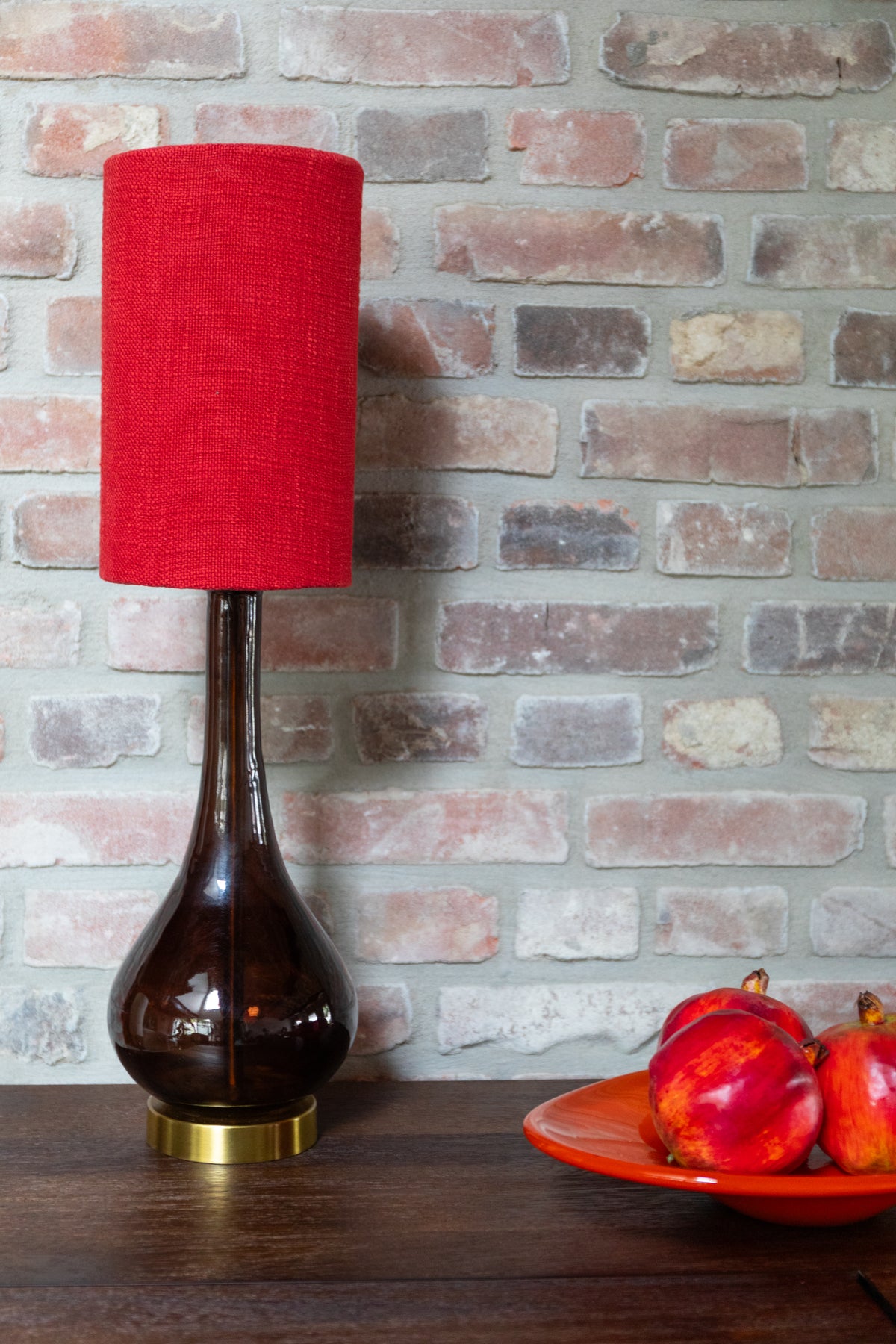 Jules - Lampe de table - Fer - Rouge