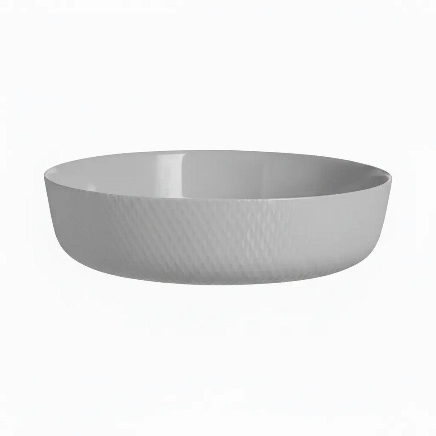 Smart Cuisine Wavy - 2 Round Dishes - Opal - Grey - 26cm - Luminarc