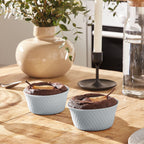 Smart Cuisine Wavy - 2 Ramekins - Opal - Grey - 11cm - Luminarc
