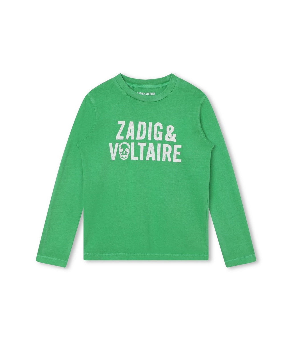 T-Shirt Manches Longues - Acid Green - Garçon - Zadig & Voltaire Kids