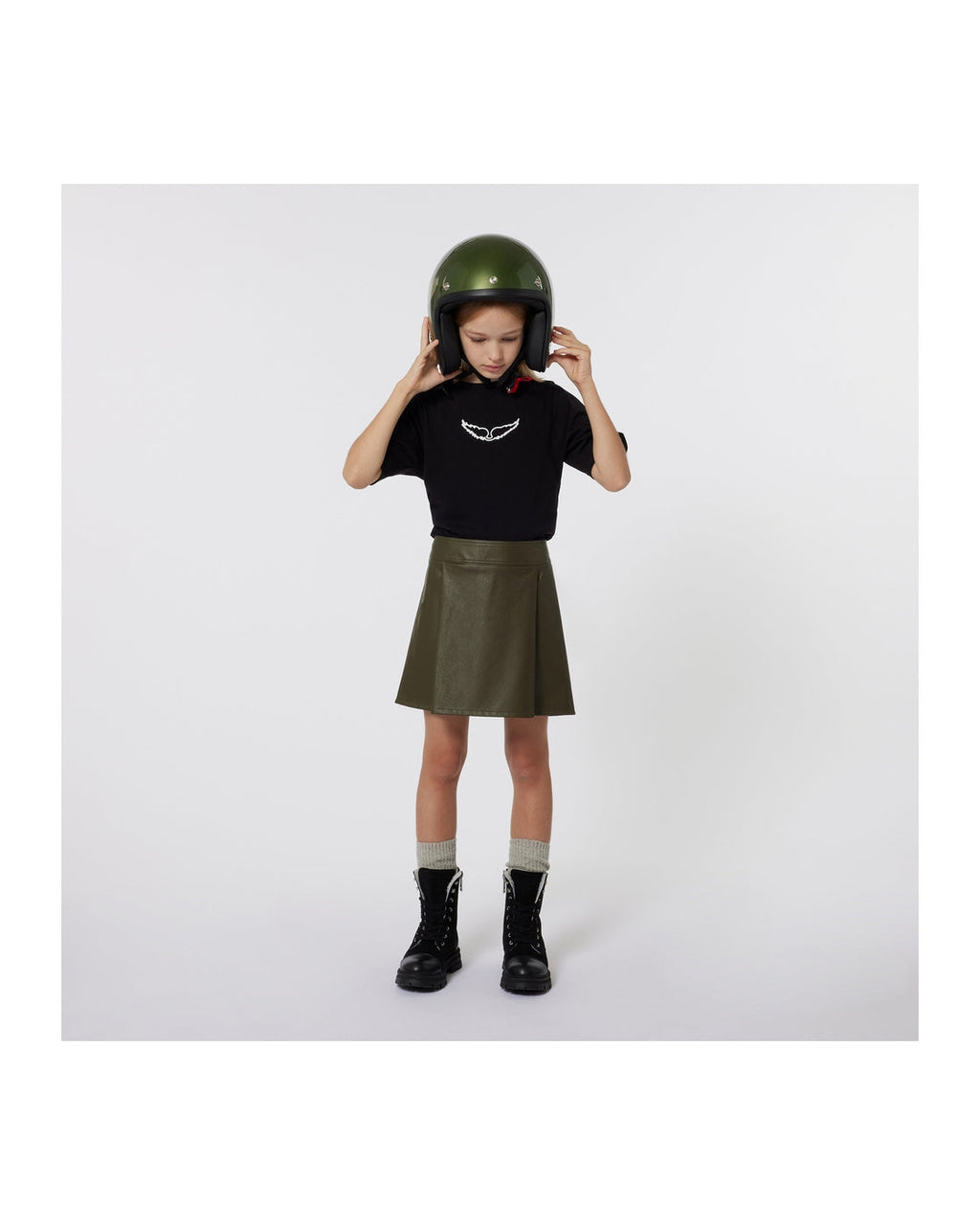 T-Shirt Manches Courtes - B Black - Fille