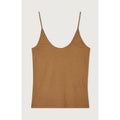 Thin-Strap Round-Neck Vest Top - Mocha - Women