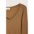 V-Neck T-Shirt - Mocha - Women