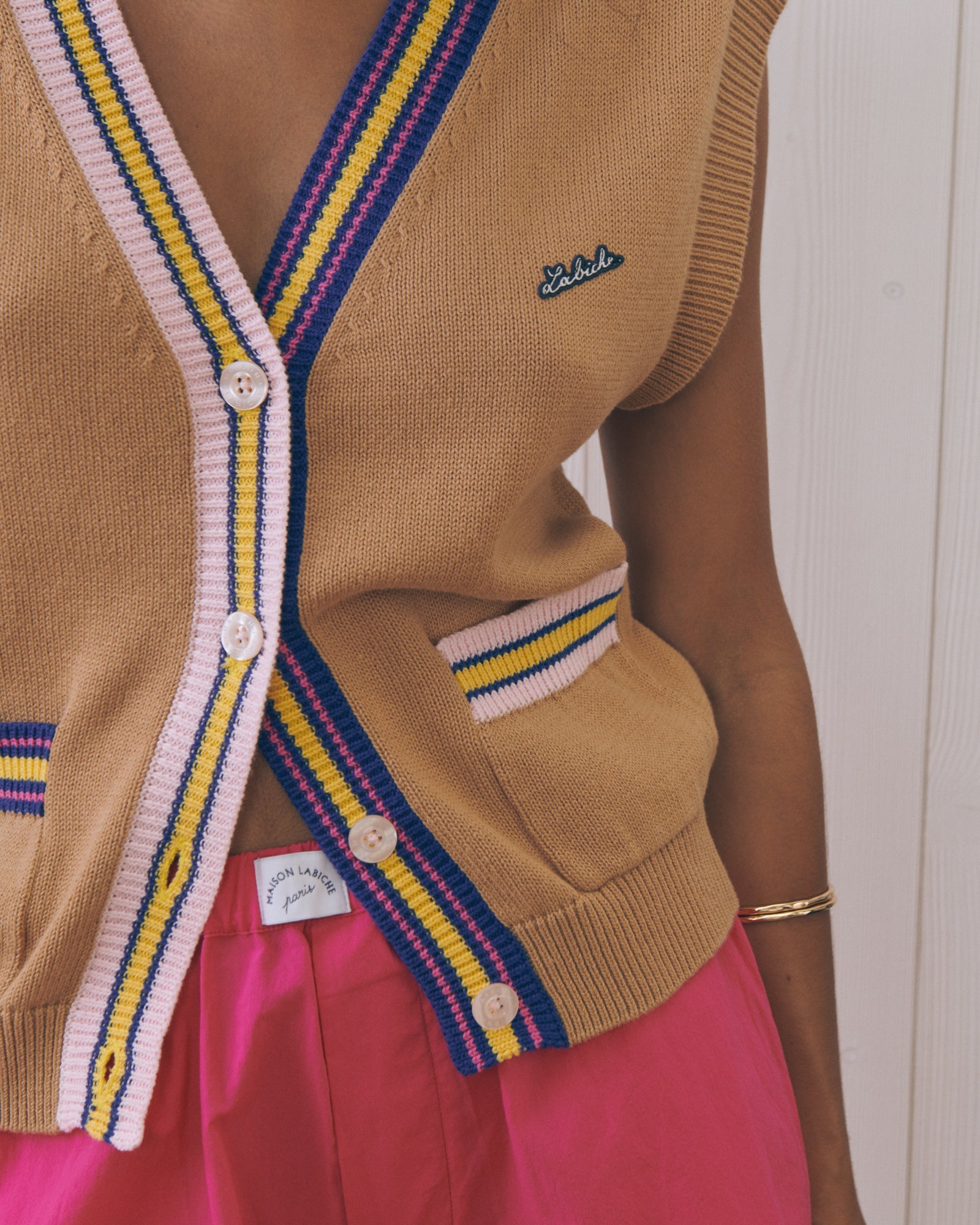 Sleeveless Cardigan "Labiche" Gossec