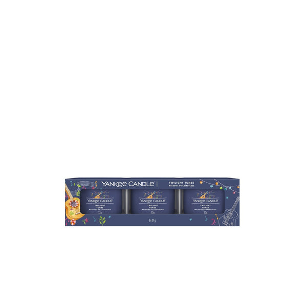 3 Velas Votivas En Vaso Signature - Melodías Del Crepúsculo