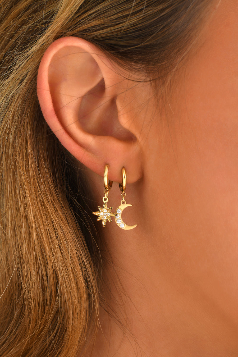 Yao Mini Gold Hoop Earrings