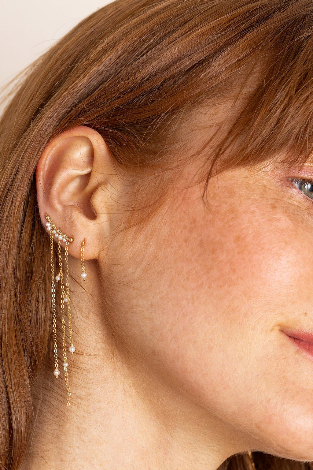 Climber Faraya - Cultured Pearl - Gold