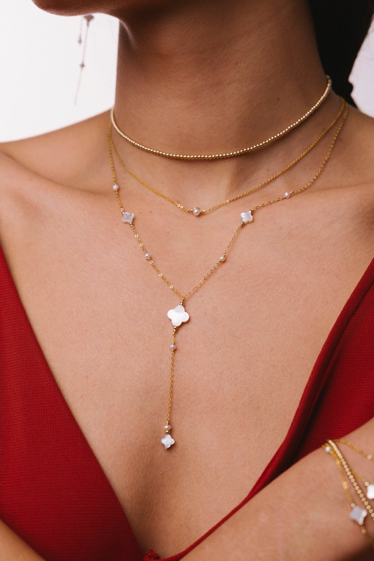 Collier-Bracelet Double Queen - Or