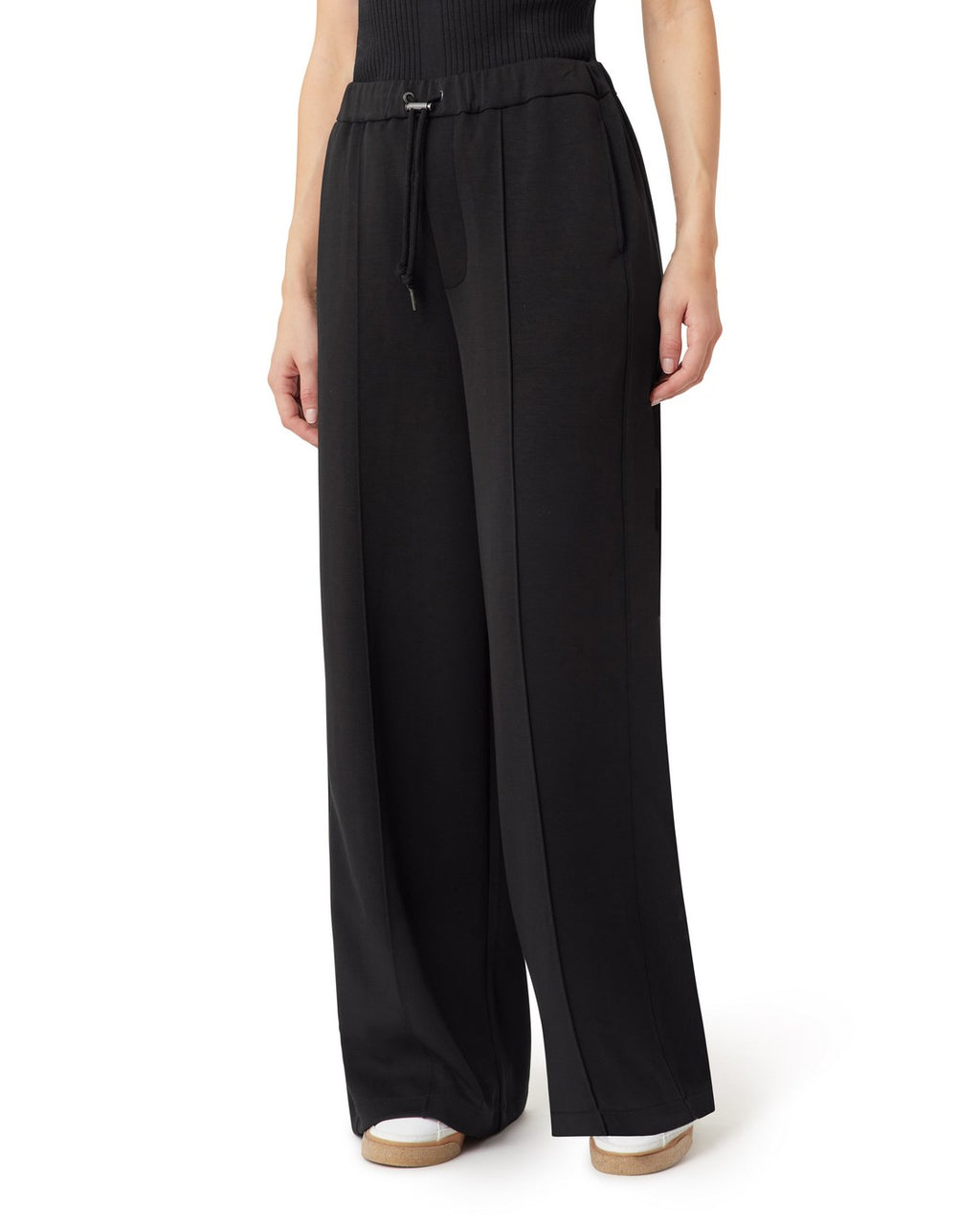 Spodnie z Szerokimi Nogawkami Typu Pull-on - Black Night
