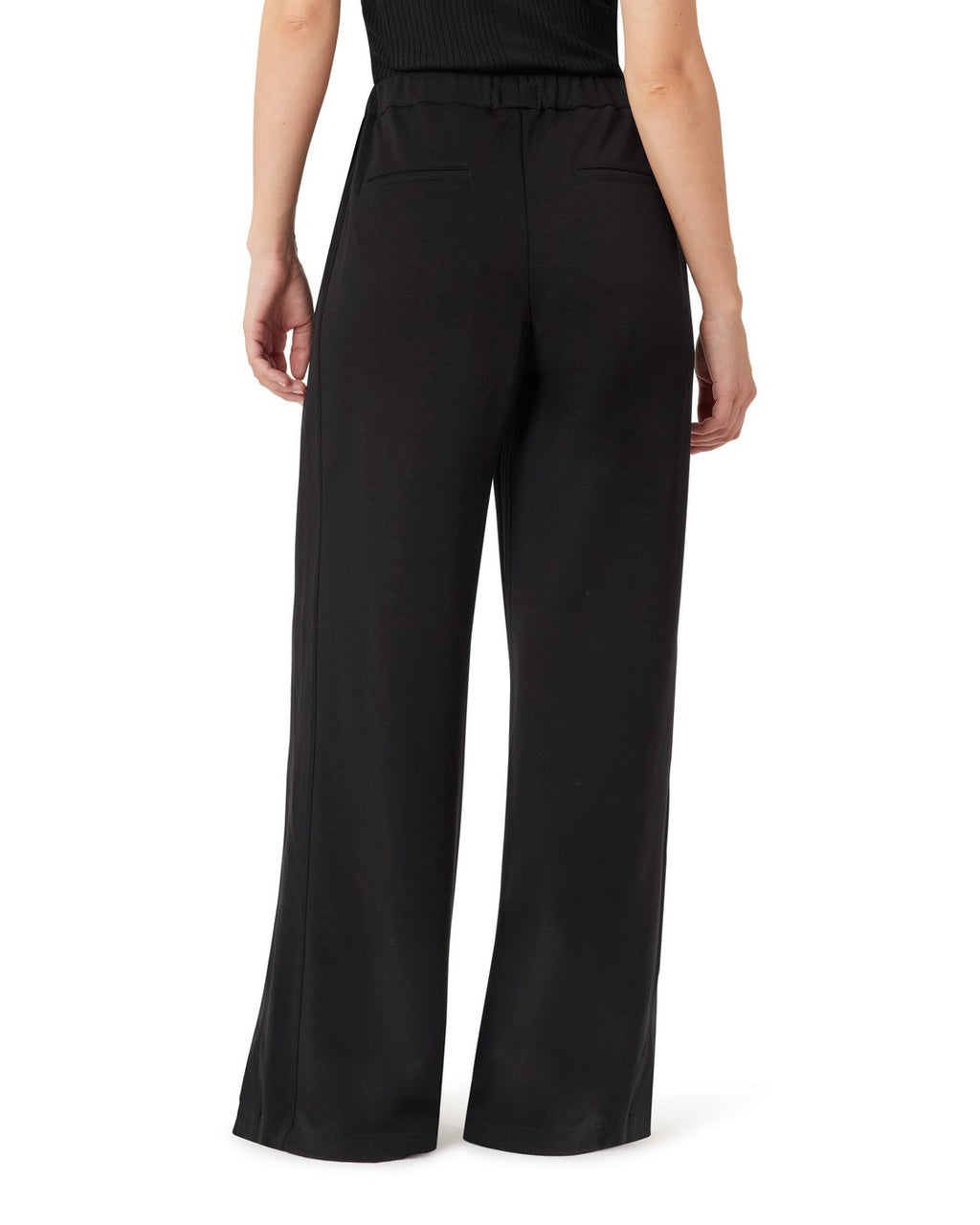 Spodnie z Szerokimi Nogawkami Typu Pull-on - Black Night