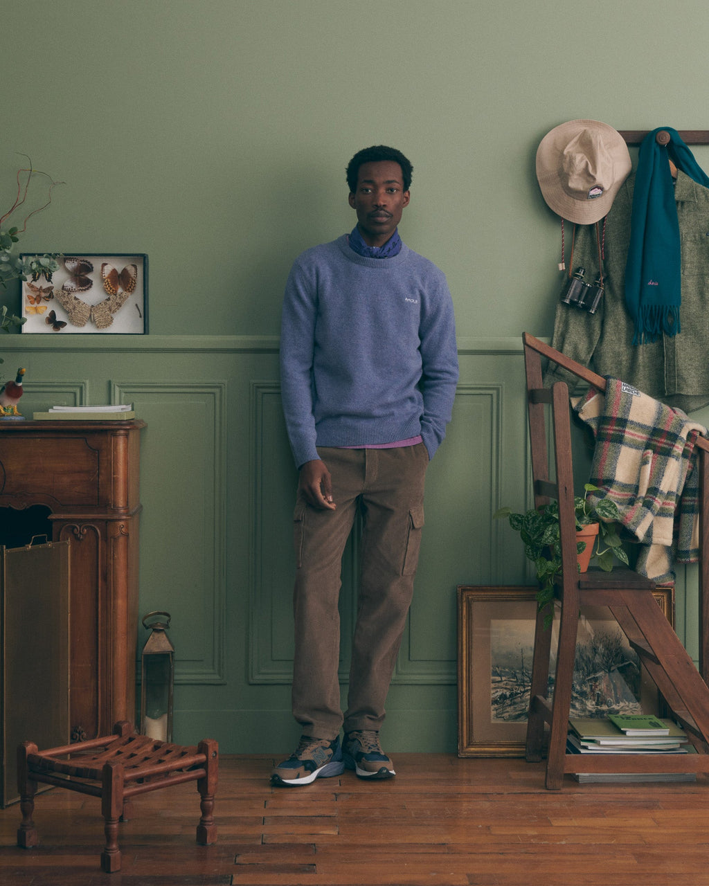 "Amour" Grand Cerf Lambswool Sweater
