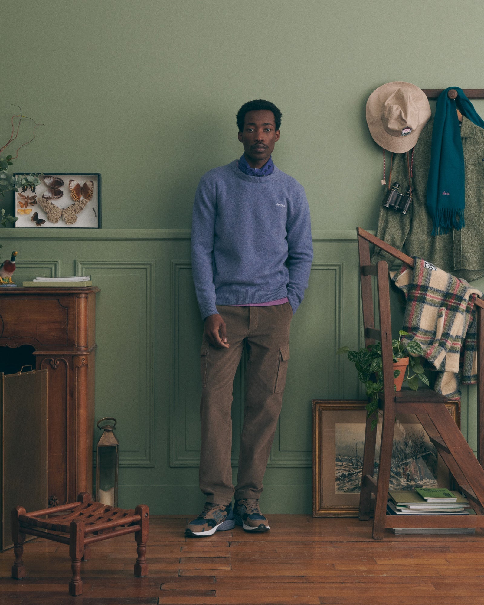"Amour" Grand Cerf Lambswool Sweater