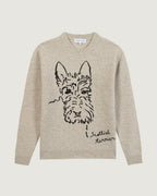 "Scottish Terrier" Mawas Wool Sweater