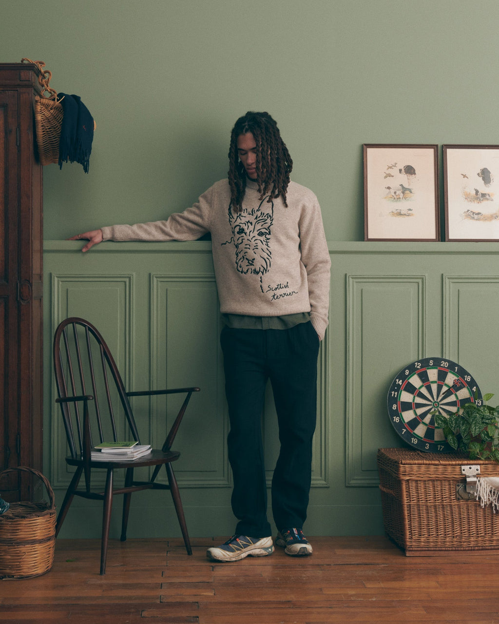 "Scottish Terrier" Mawas Wool Sweater