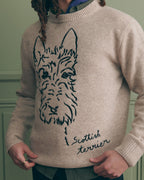 "Scottish Terrier" Mawas Wool Sweater