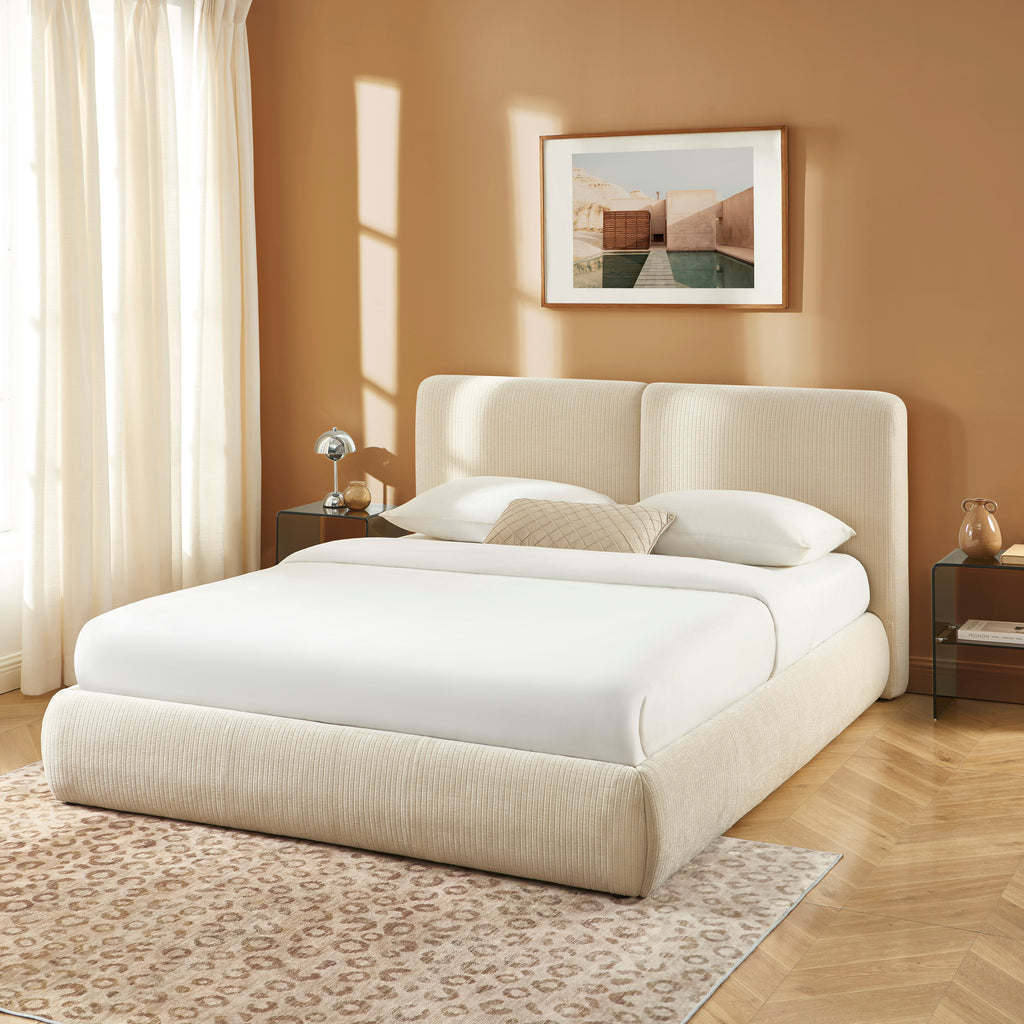 Yoka - Bed - Corduroy Velvet - Beige