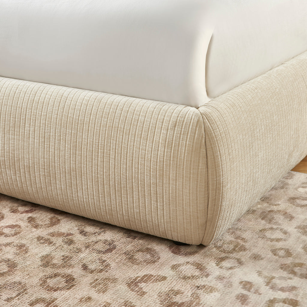 Yoka - Bed - Corduroy Velvet - Beige
