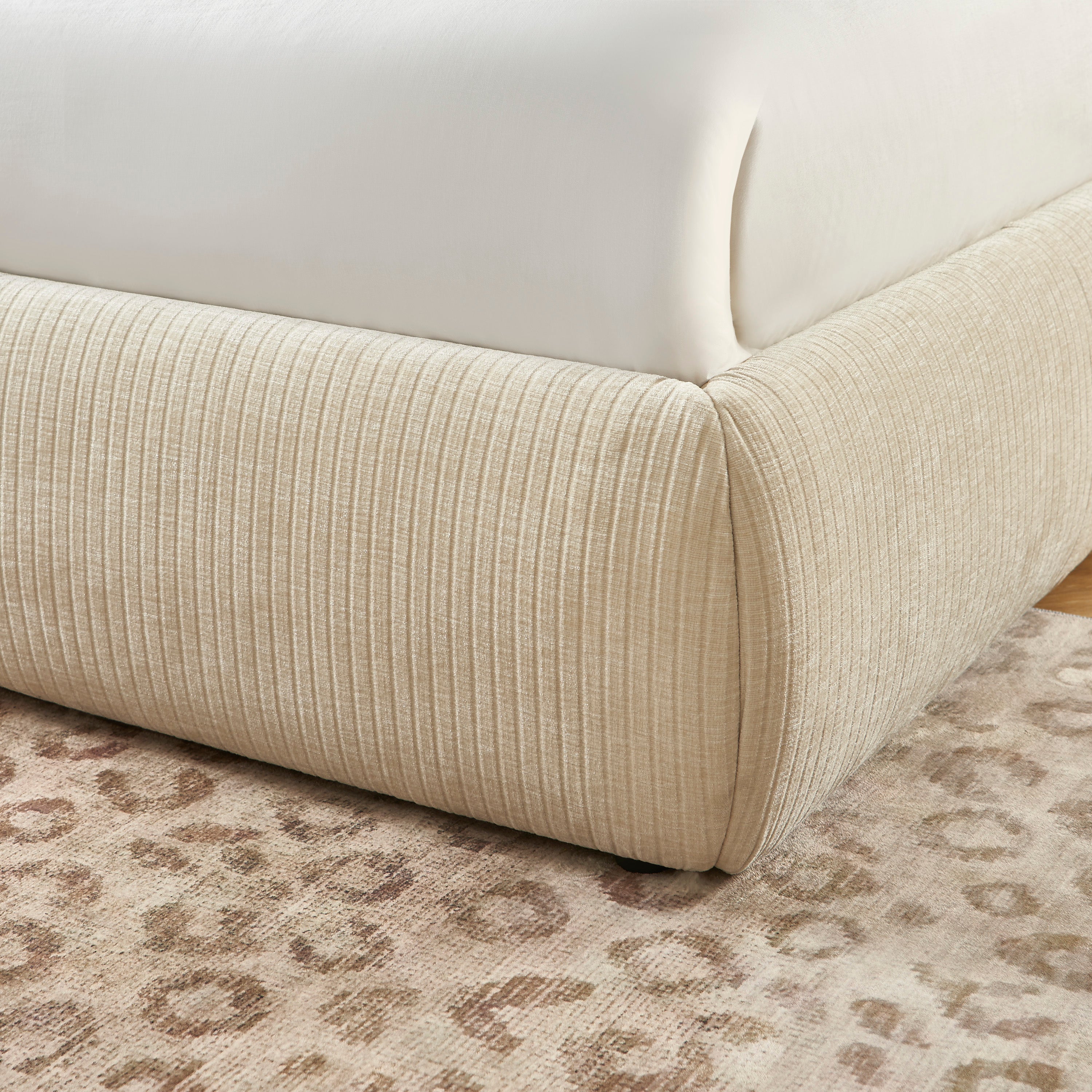 Yoka - Bed - Corduroy Velvet - Beige