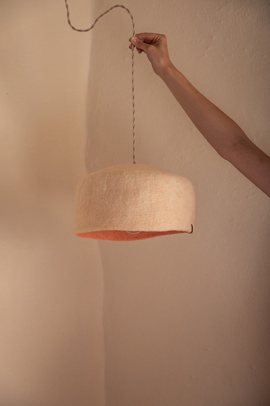 Abat-Jour Yourte - Blush - Naturel