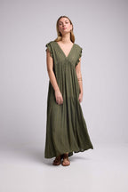 Vestido largo - Caqui