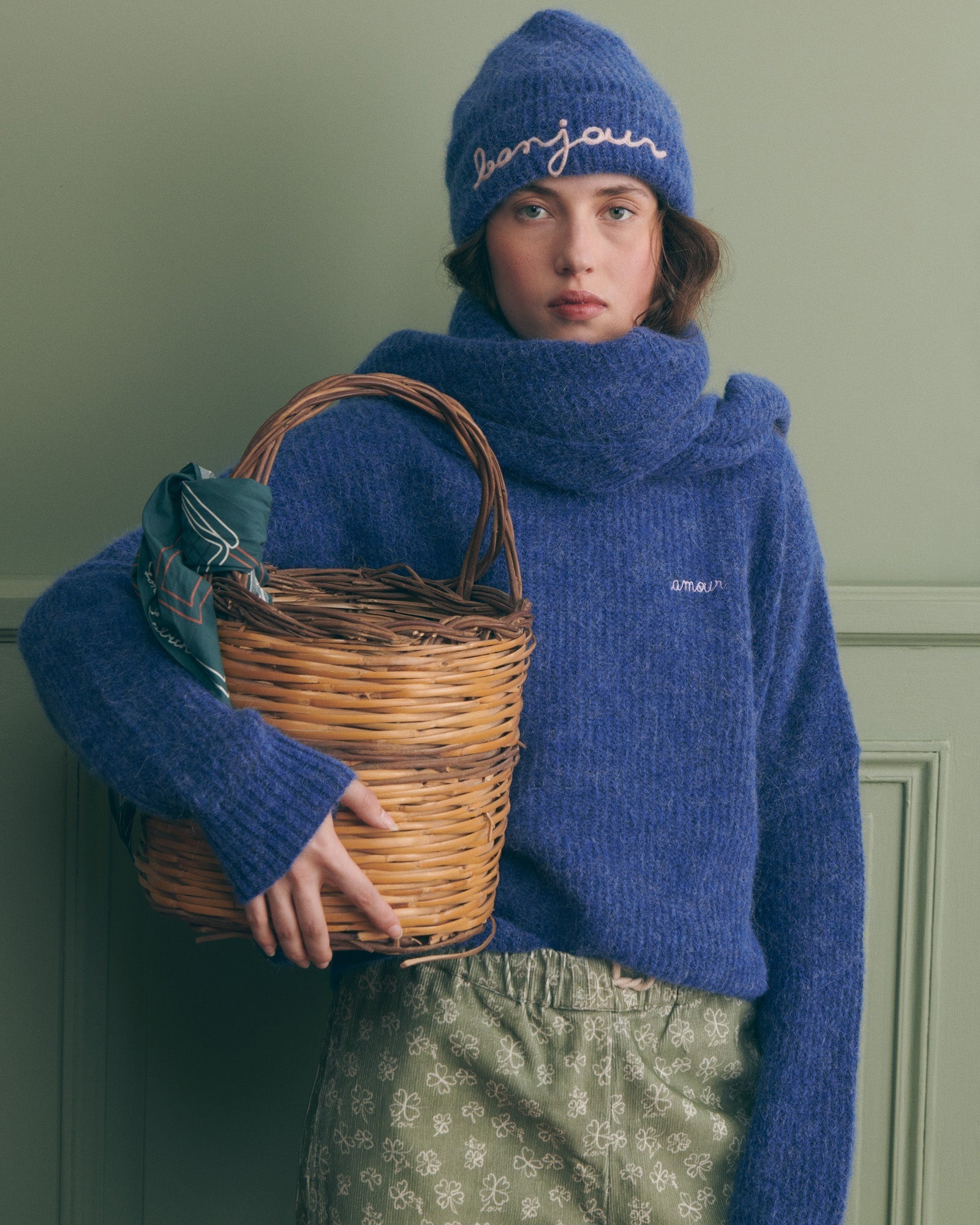 Pull "Bonjour" Cerisoles Wool And Alpaga