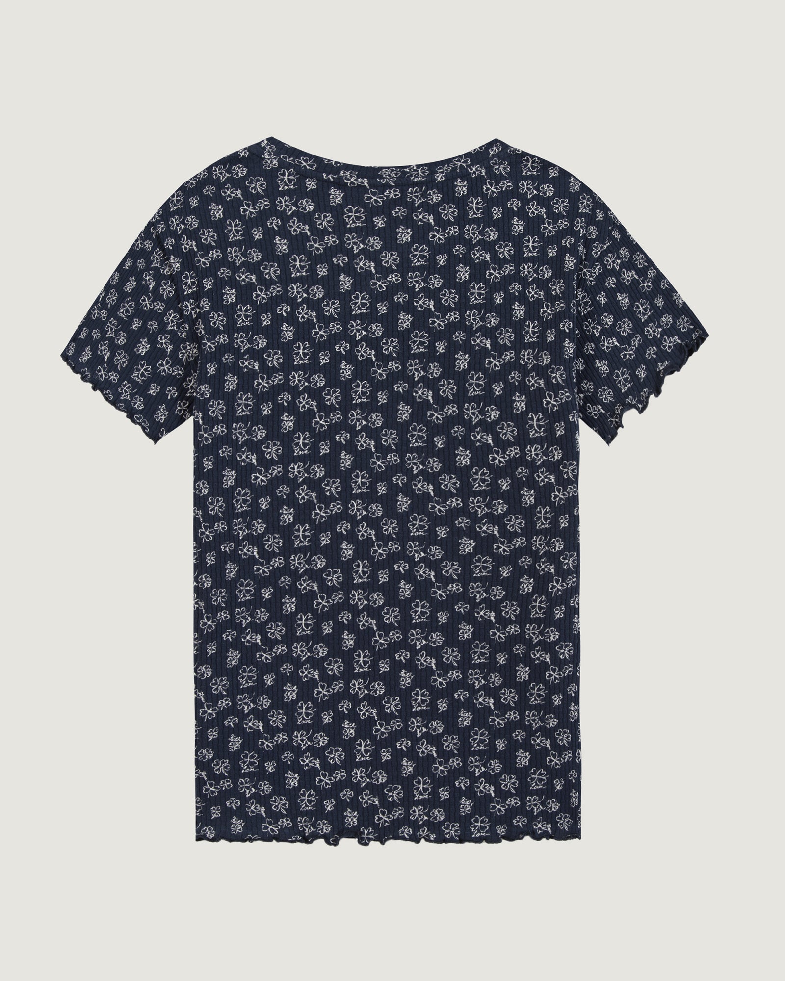 Camiseta acanalada "Patch Corazón" Folies