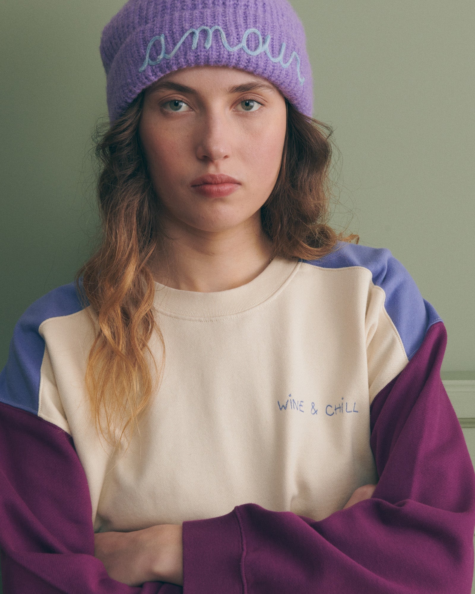 Sweatshirt "Wine And Chill" Ledru