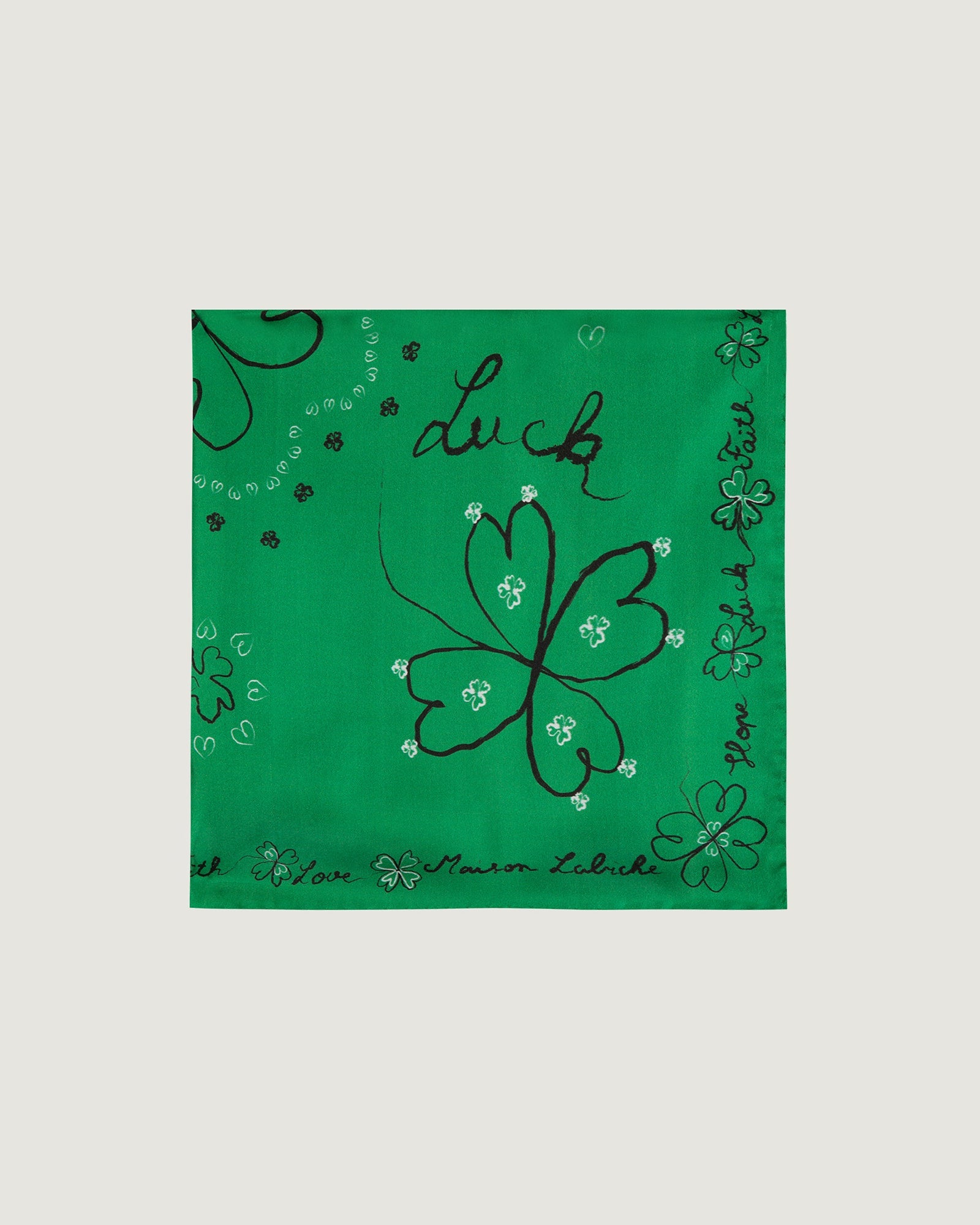 "Clover" Boulnois Silk Scarf