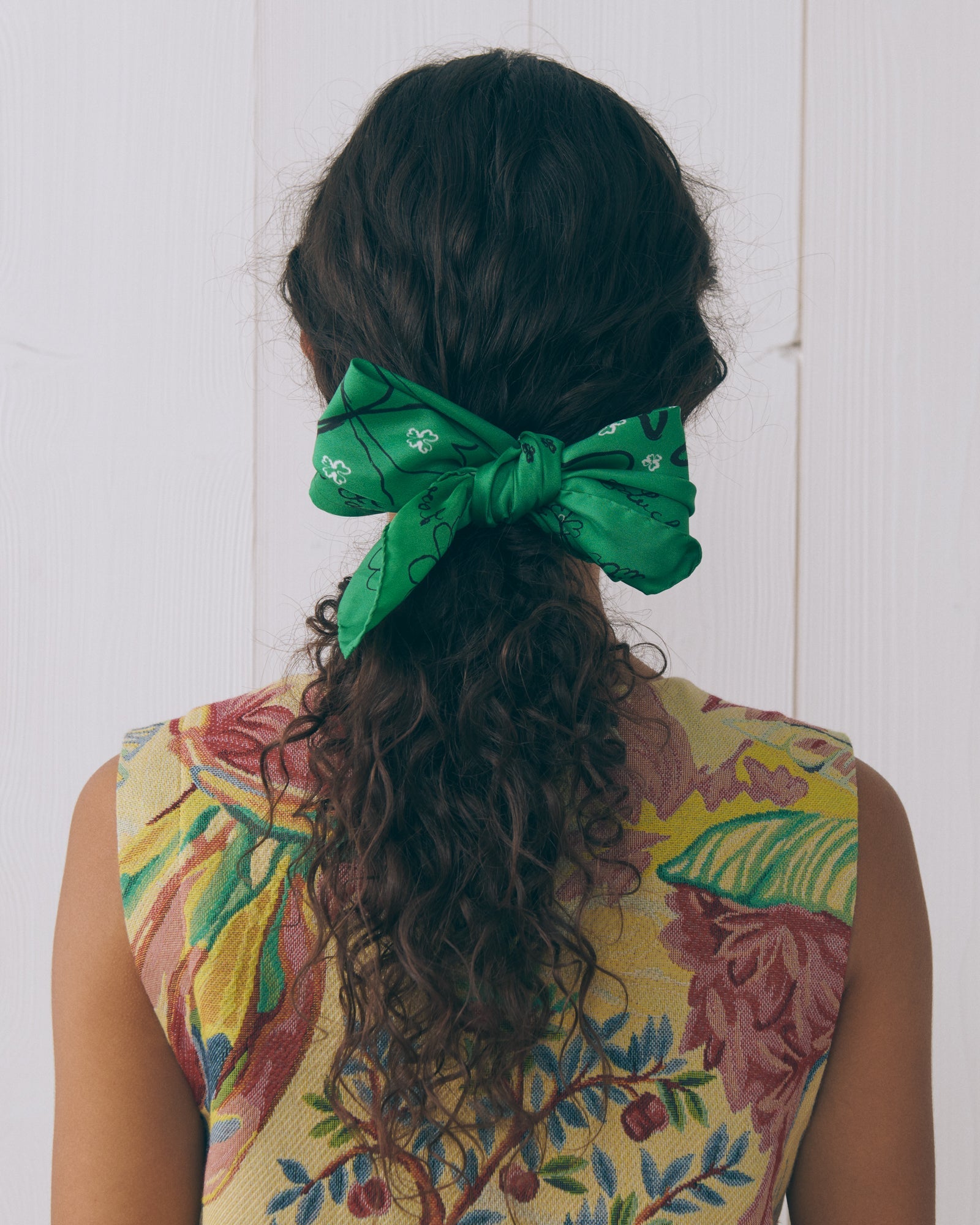 "Clover" Boulnois Silk Scarf