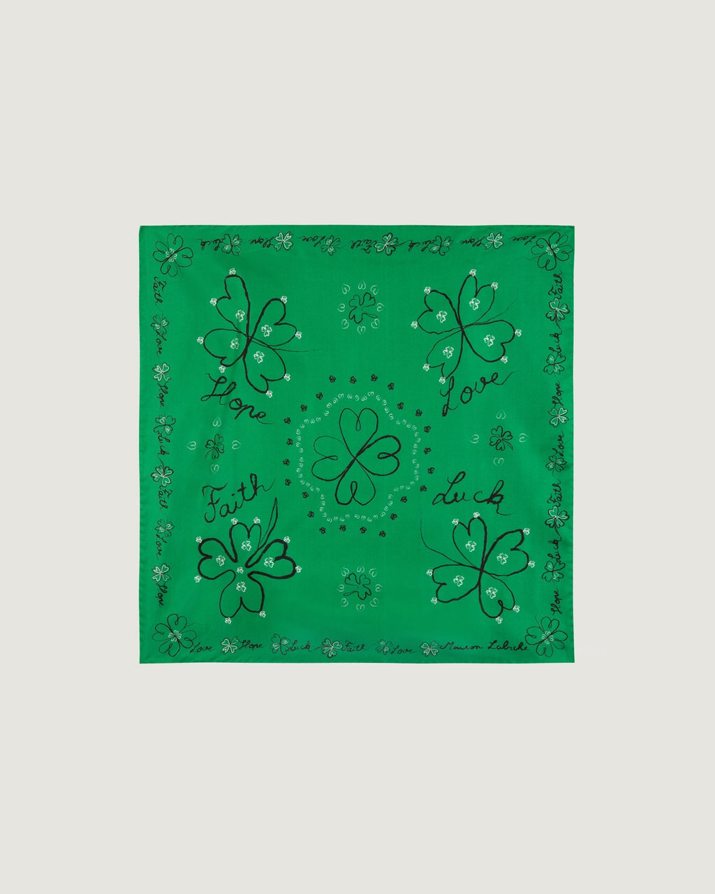 "Clover" Boulnois Silk Scarf