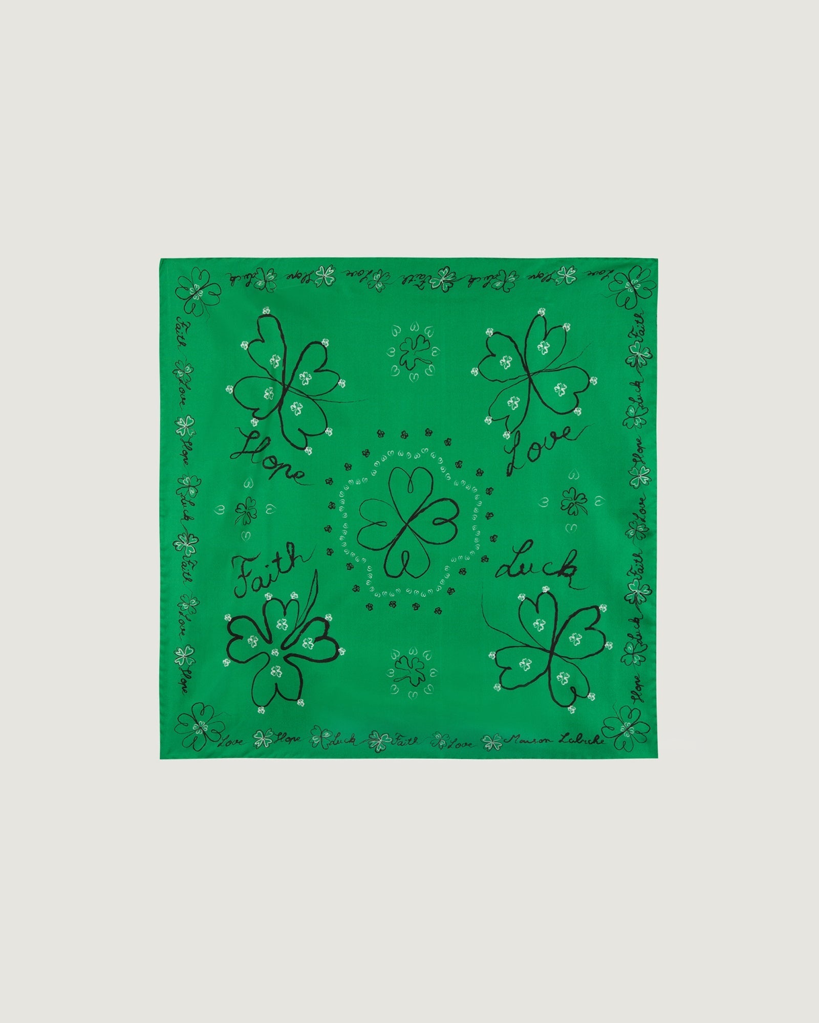 "Clover" Boulnois Silk Scarf
