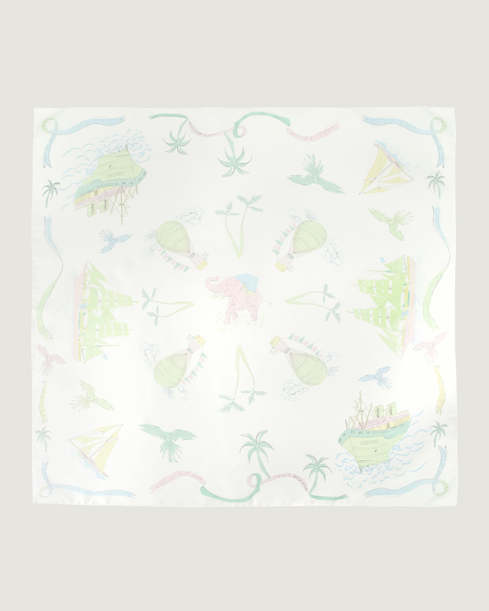"World Tour" Boulnois Silk Scarf