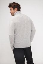 Pull Col Roule Zach - Gris Clair