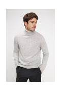 Pull Col Roule Zach - Gris Clair