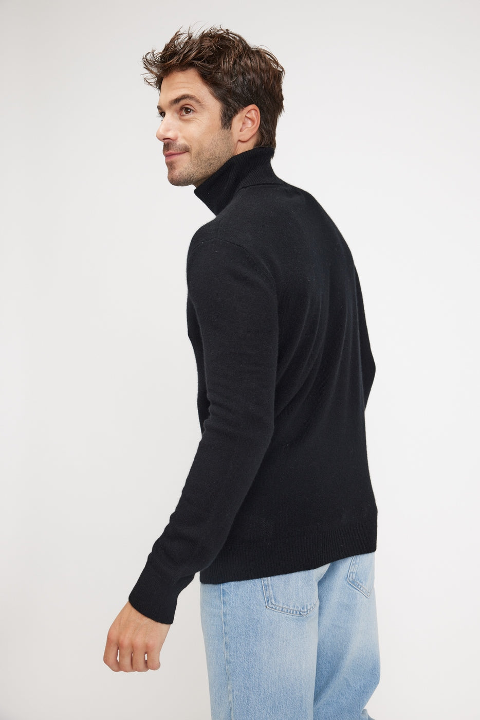 Pull Col Roule Zach - Noir