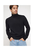 Pull Col Roule Zach - Noir