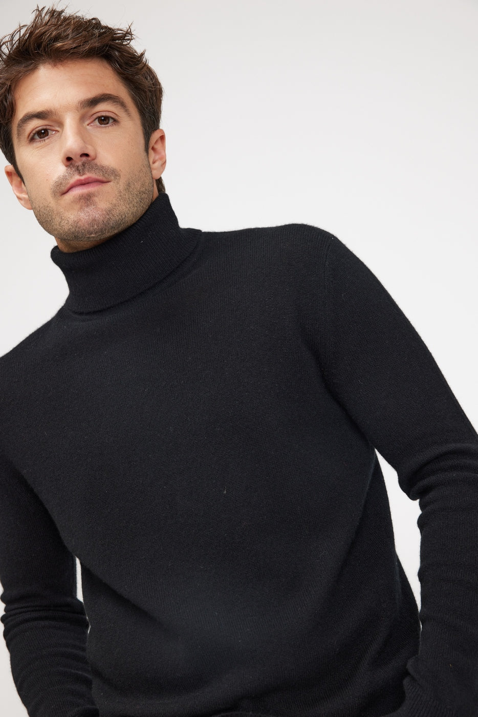 Pull Col Roule Zach - Noir