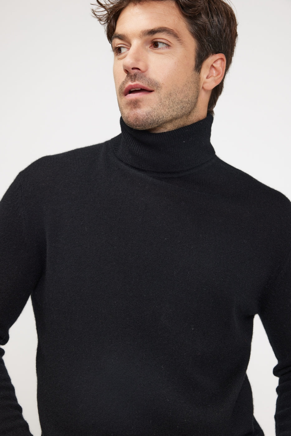 Pull Col Roule Zach - Noir