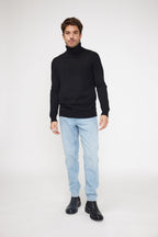 Pull Col Roule Zach - Noir
