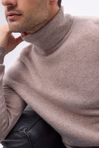 Men's Roll-neck Zachary - Taupe - Men