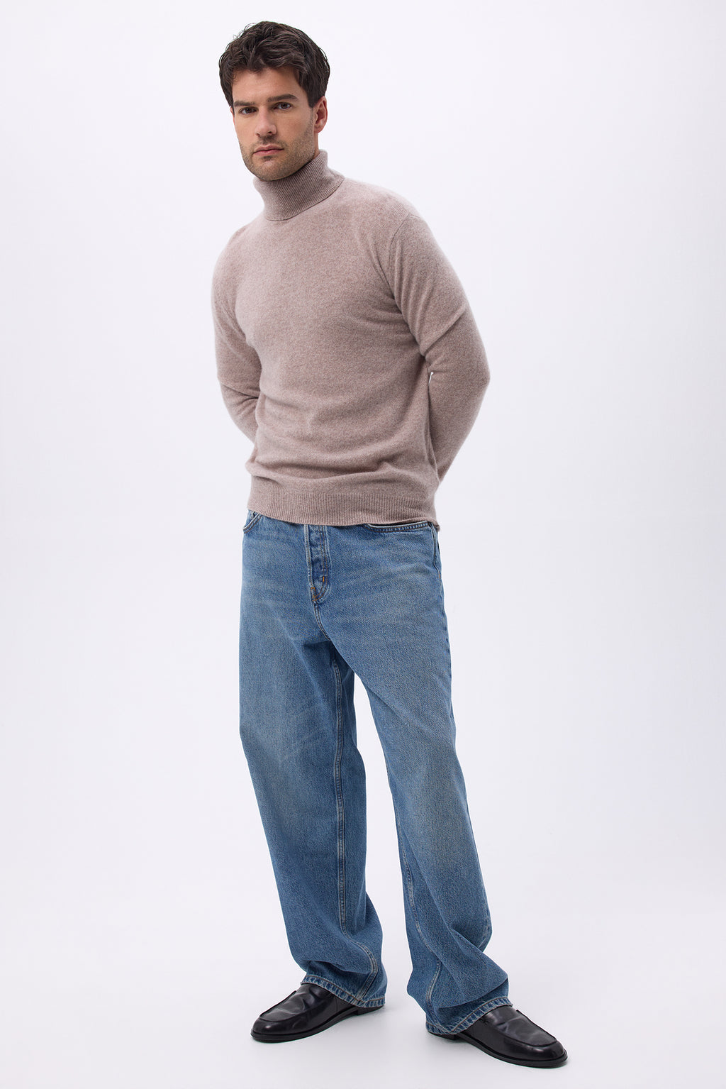 Men's Roll-neck Zachary - Taupe - Men
