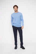 Pull Col Rond Zach - Bleu Ciel