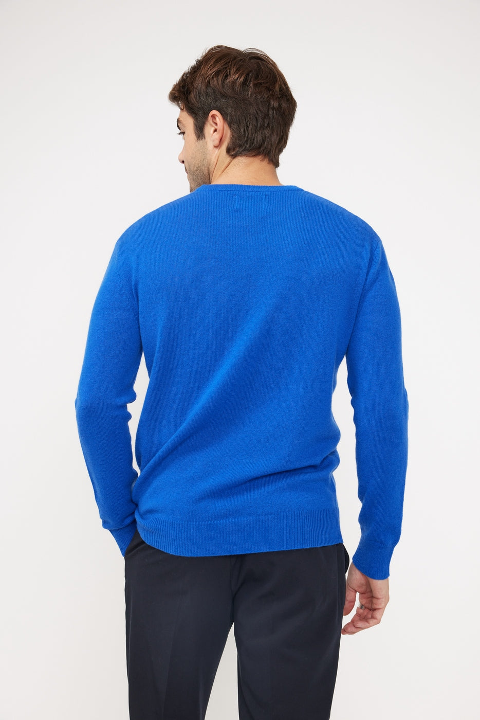 Zach Crew-Neck Jumper - Royal Blue