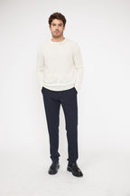 Pull Col Rond Zach - Blanc