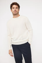 Pull Col Rond Zach - Blanc
