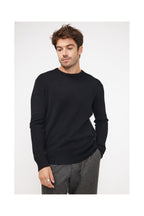 Zach Round-Neck Jumper - Black